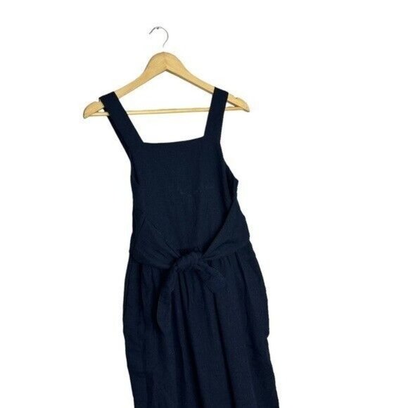 LOFT Outlet Navy Blue Jumper Dress Pockets Sz 2 NEW - Picture 5 of 14